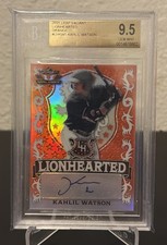 2021 Leaf Valiant Kahlil Watson LH-KW1 Lionhearted Orange Auto /99 Guardians