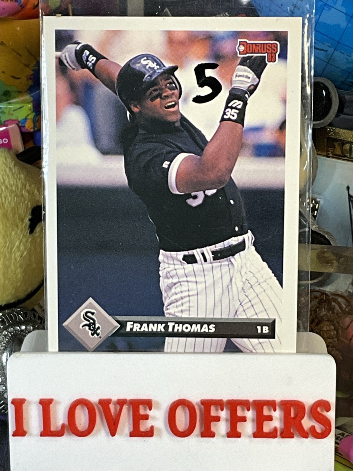 1992 Leaf Donruss #7 Frank Thomas Series 1 Chicago White Sox C Store More #5