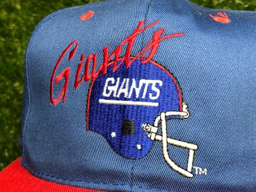 Vintage AJD New York Giants 90s NFL Rare Helmet SnapBack - Picture 6 of 6