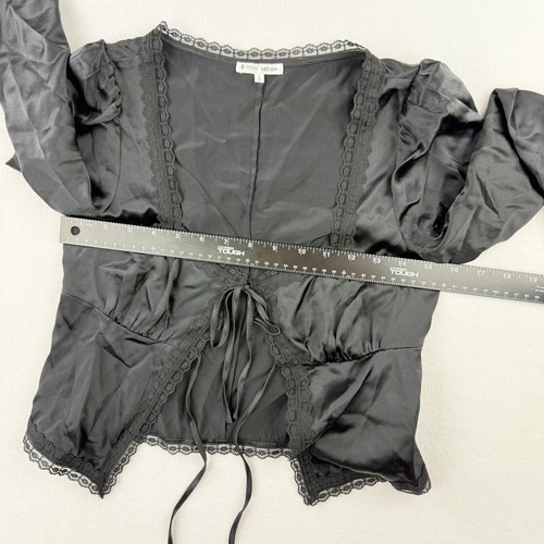 REFORMATION Lucinda Seidentop Größe 4 Damen Langarm schwarz RTR - Bild 4 von 6
