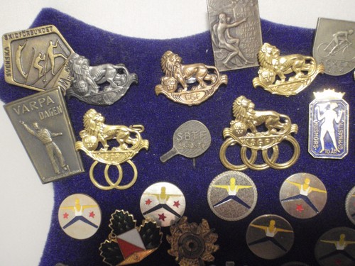 Colección de prendedores deportivos suecos de metal años 20-80 - Imagen 2 de 8