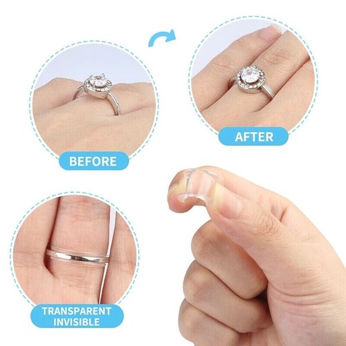 Silicone Invisible Ring Size Adjuster For Your Ring Tighten Reducer Ring Sizer - Foto 5 di 5