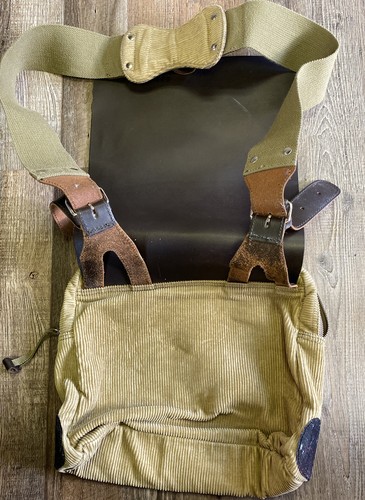 Vintage DIESEL Ersatzteile Cord Leder Denim Umhängetasche Messenger Bag - Bild 9 von 11