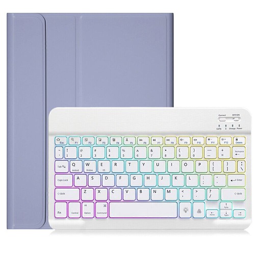 For iPad 7/8/9/10th Gen Air 3 4 5 6th Pro 11'' Backlit Keyboard Mouse Case Cover - Picture 35 of 39