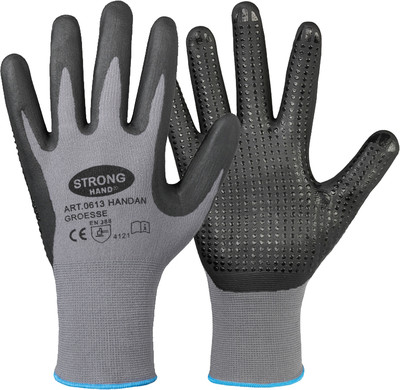 Handschuhe Nitril Noppen HANDAN Montagehandschuhe - Größe 7