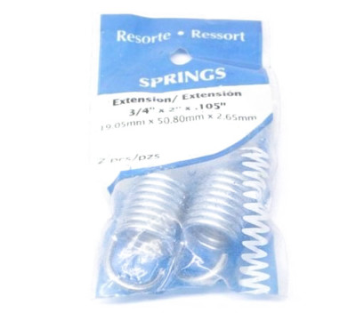 Hillman 543006 Extension Springs 3/4'' x 2'' x .105''