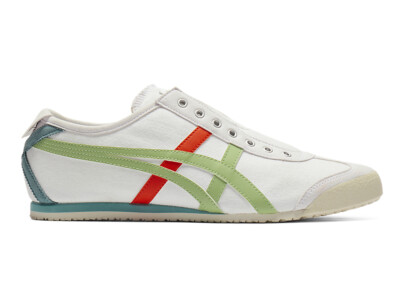 Onitsuka Tiger MEXICO 66 SLIP - ON Canvas WHITE BLACK CREAM BIRCH NAVY TRICOLOR.