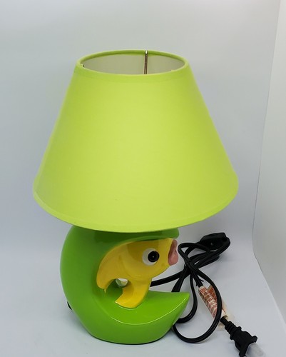 Nursery Ceramic Fish Lamp (Green, Yellow, Pink) 12" High with Cord Toggle~NEW - Picture 7 of 11