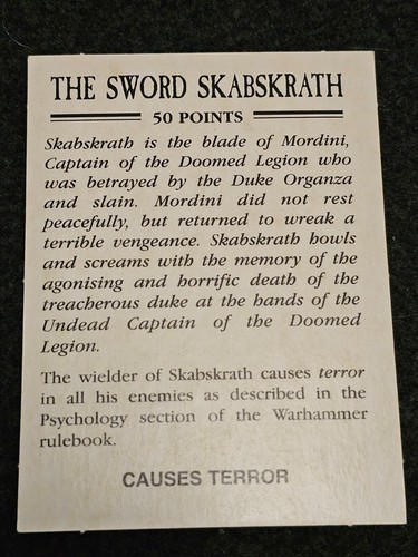 GW English Warhammer Fantasy Battle Magic Deck Card Red Weapon "Only" - Bild 29 von 59