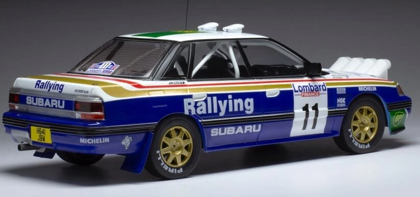 Modelo de coche Subaru Legacy RS Vatanen RAC Rally 1991 IXO Diecast 18RMC080C 1:18 Foto 2 de 4