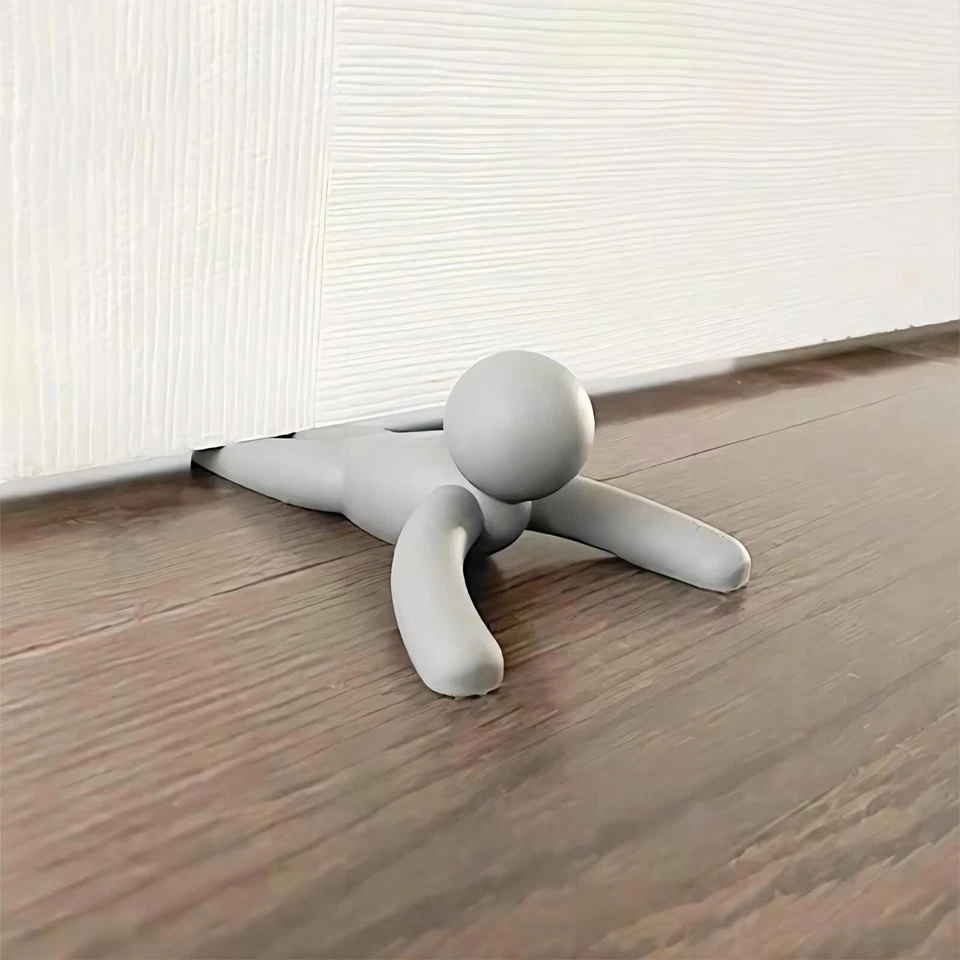 Tapón de puerta divertido en forma de pequeña persona, lindo tope de puerta Buddy, cuña de puerta Foto 2 de 4