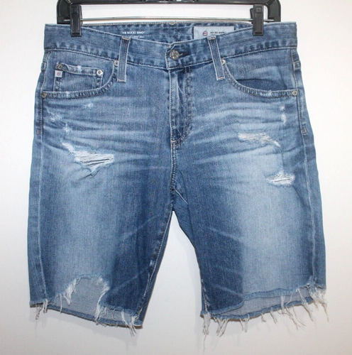 AG Adriano Goldschmied Women's Nikki Short Shorts - Relaxed Fit, Raw Hem, 11oz Denim - View #7