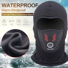 Mens Winter Warm Fleece Balaclava Thermal Motorcycle Ski Hat Full Neck Face Mask