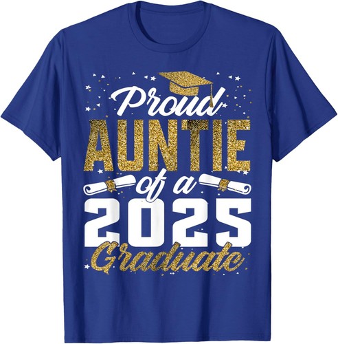 Proud Auntie of a class of 2025 graduate senior graduation T-Shirt Hoodie - Picture 9 of 11