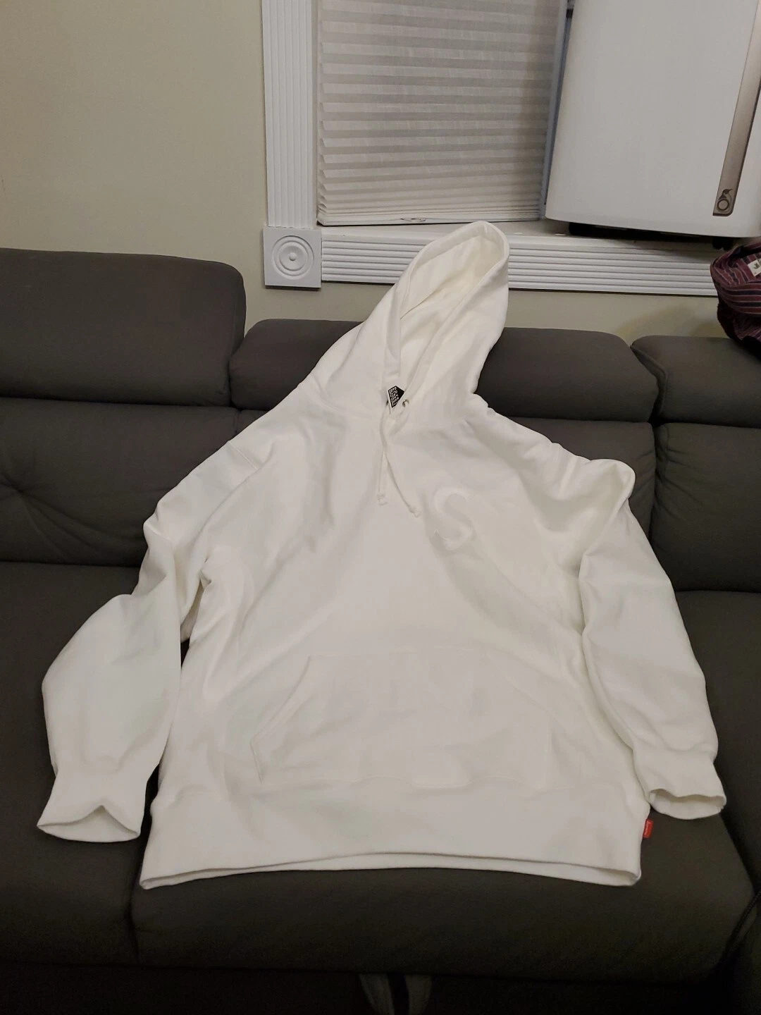 Sweat à capuche classique FW 2017 FW17 neuf Supreme Tonal S logo