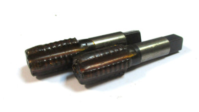 2x NORIS Gewindebohrer HSS NPT 3/8 leicht gebraucht H21459