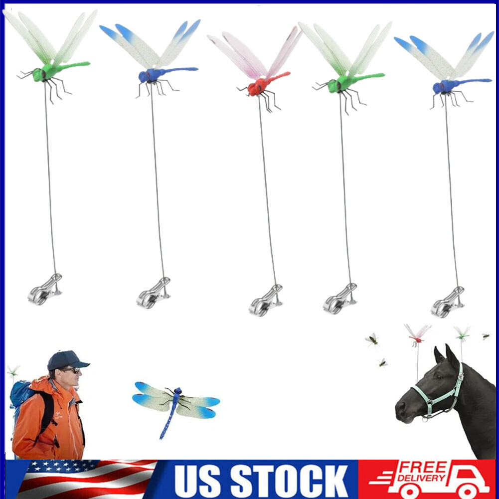 3D Clip-On Dragonfly Garden Decor for Outdoor Spaces