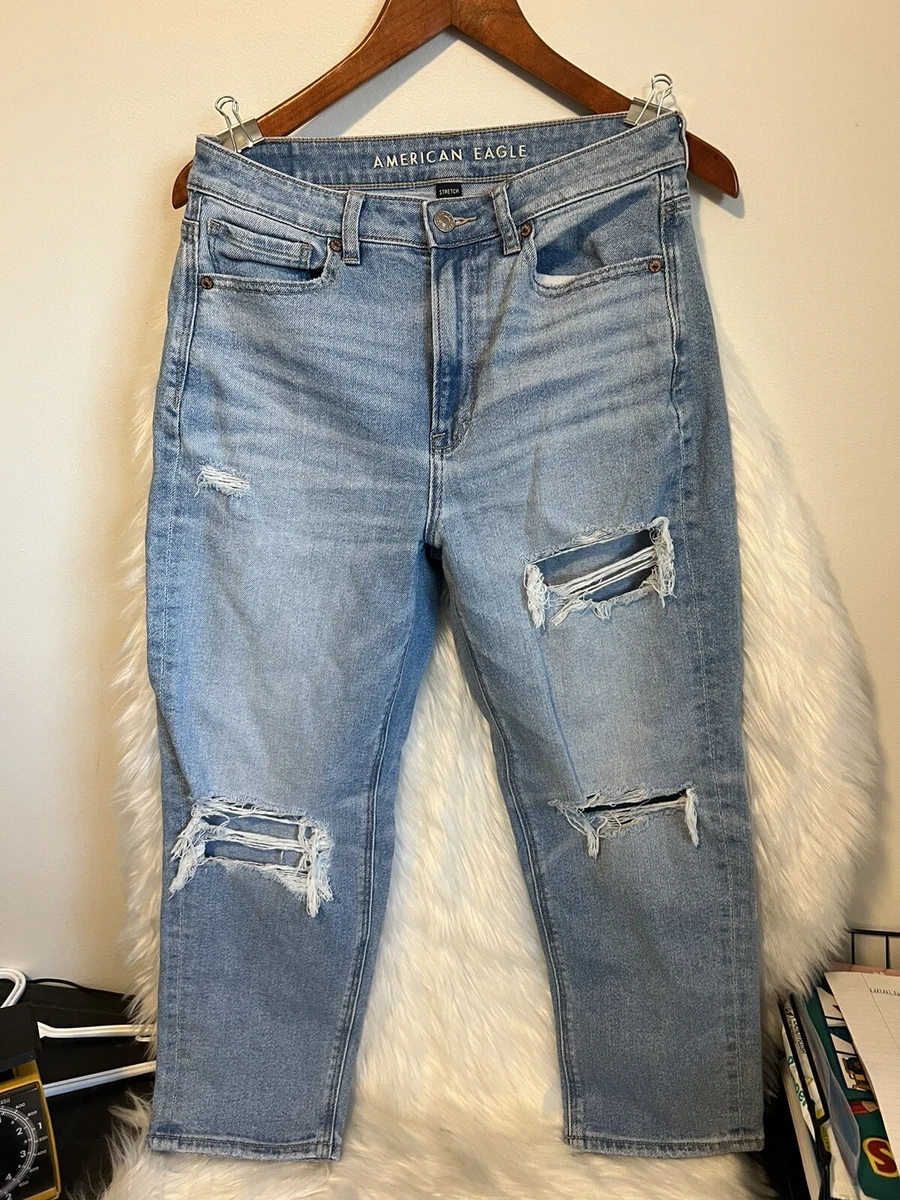American Eagle Mom Straight Jean Size 6 X Short