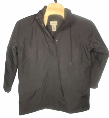 L.L Bean women's Jacket Parka insulated thinsulate warm vintage black size XL