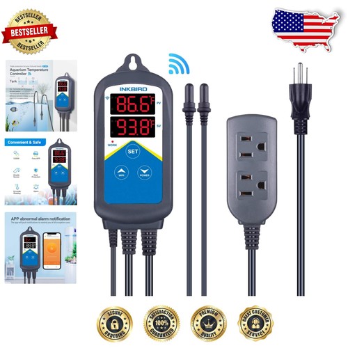Innovative WiFi Temperature Controller with Alerts for Aquarium & Breeding Needs