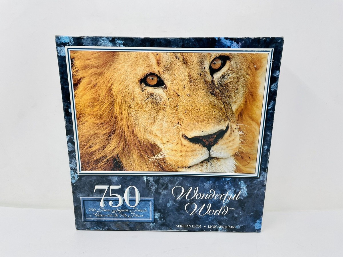 ❤️L Sure Lox Wonderful World African Lion Puzzle 750 Pieces 23.5