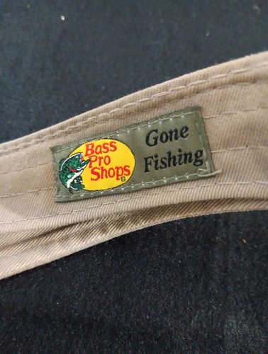 Embroidered Distressed Bass Pro Shops Fishing Hunting Sun Visor - Picture 8 of 9