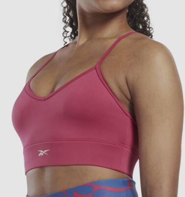 Reebok Women's Pink Medium Impact Sports Bra Size: XS