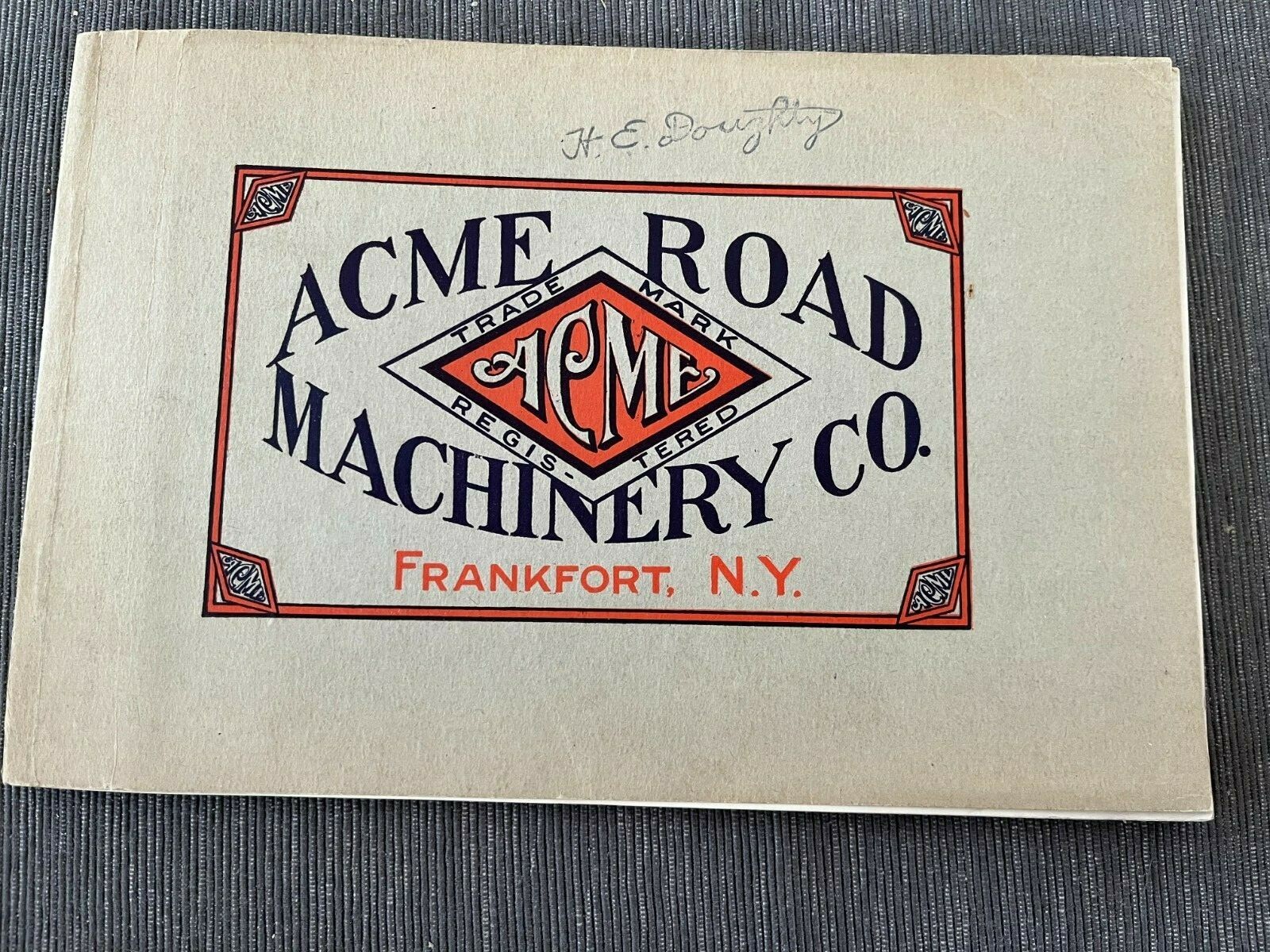 Vintage ACME Road Machinery Frankfort NY Catalog 11 illustrated eBay