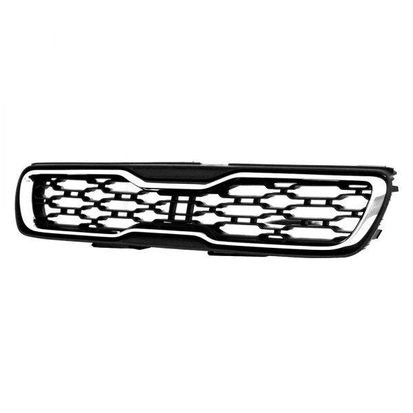 Grille For 2012-2013 Kia Soul Matte Black Chrome Molding Made Of Plastic - CAPA