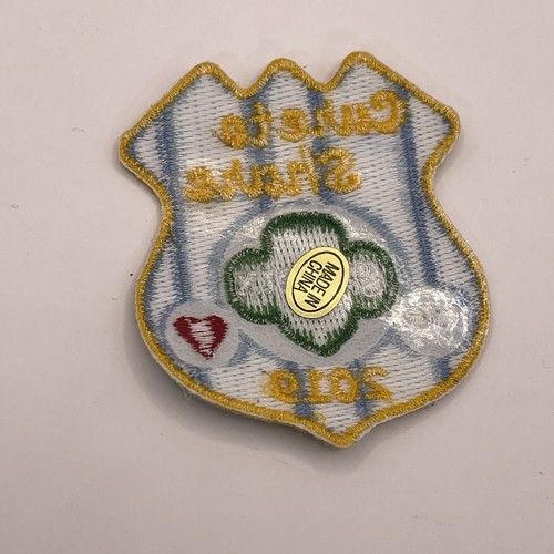 Girl Scout Cookie Patch Gift Of Caring Shield 2019 gsnetx Community Star Heart - Picture 2 of 2