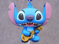 Stitch NEW *  Playing Ukulele Clip * Blind Bag Series 7 Key Chain Monogram