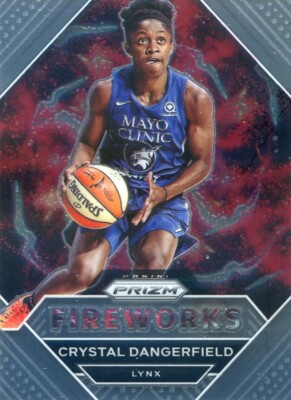 2021 Panini Prizm WNBA CRYSTAL DANGERFIELD #2 FIREWORKS INSERT LYNX