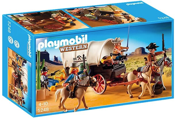 Playmobil Western 4122 - Colorado Wagon De Colis à Vapeur Mary, Neuf Emballage