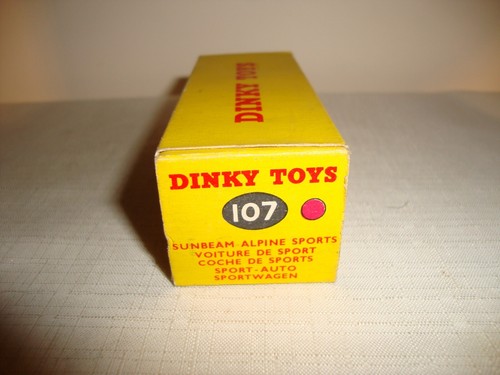Original DINKY TOYS 107 SUNBEAM ALPINE SPORTS - SEHR GUT in OVP - Bild 11 von 12