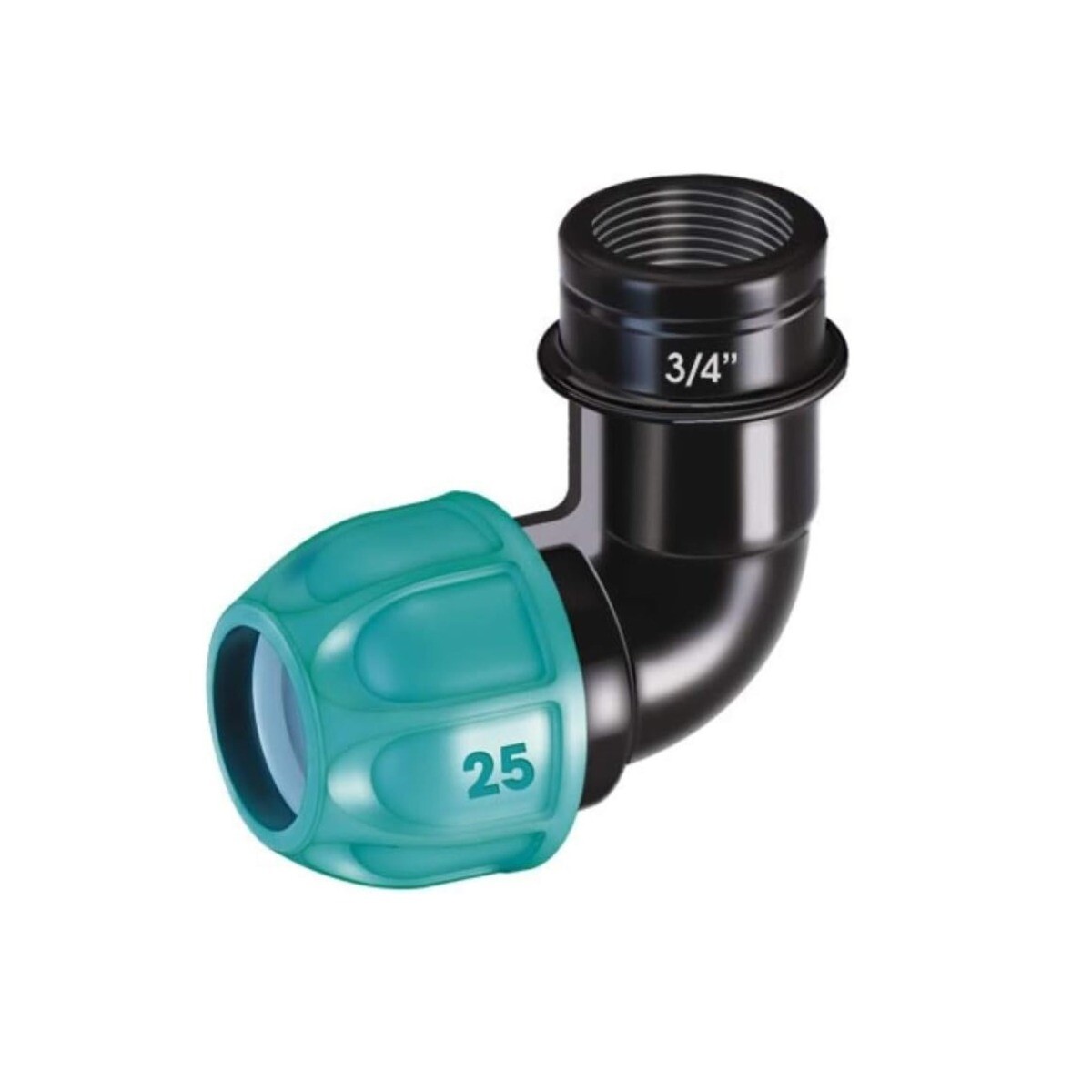 CLABER - GOMITO  DIAMETRO 3/4'' FILETTO 3/4''