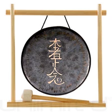 10" Hon Sha Ze Sho Nen Reiki Gong on Stands