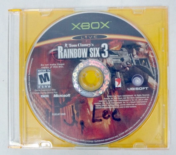 Lot of 4 Original Microsoft Xbox Disc Only Video Games! Wolfenstein Rainbow Six - Image 2 of 4