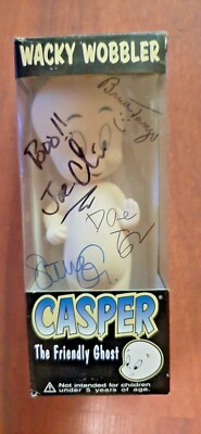 casper funko wacky wobbler autographed by taps (4) ghost