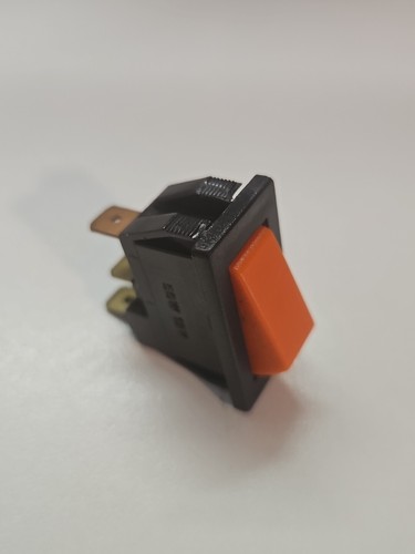 INTERRUTTORE 3 PIN ON OF Rocker Switch 50W 12V NOS colore arancione marca DELKE - 第 8/17 張圖片