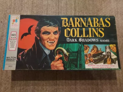 Vintage Milton Bradley BARNABAS COLLINS DARK SHADOWS GAME 1969 COMPLETE Fangs