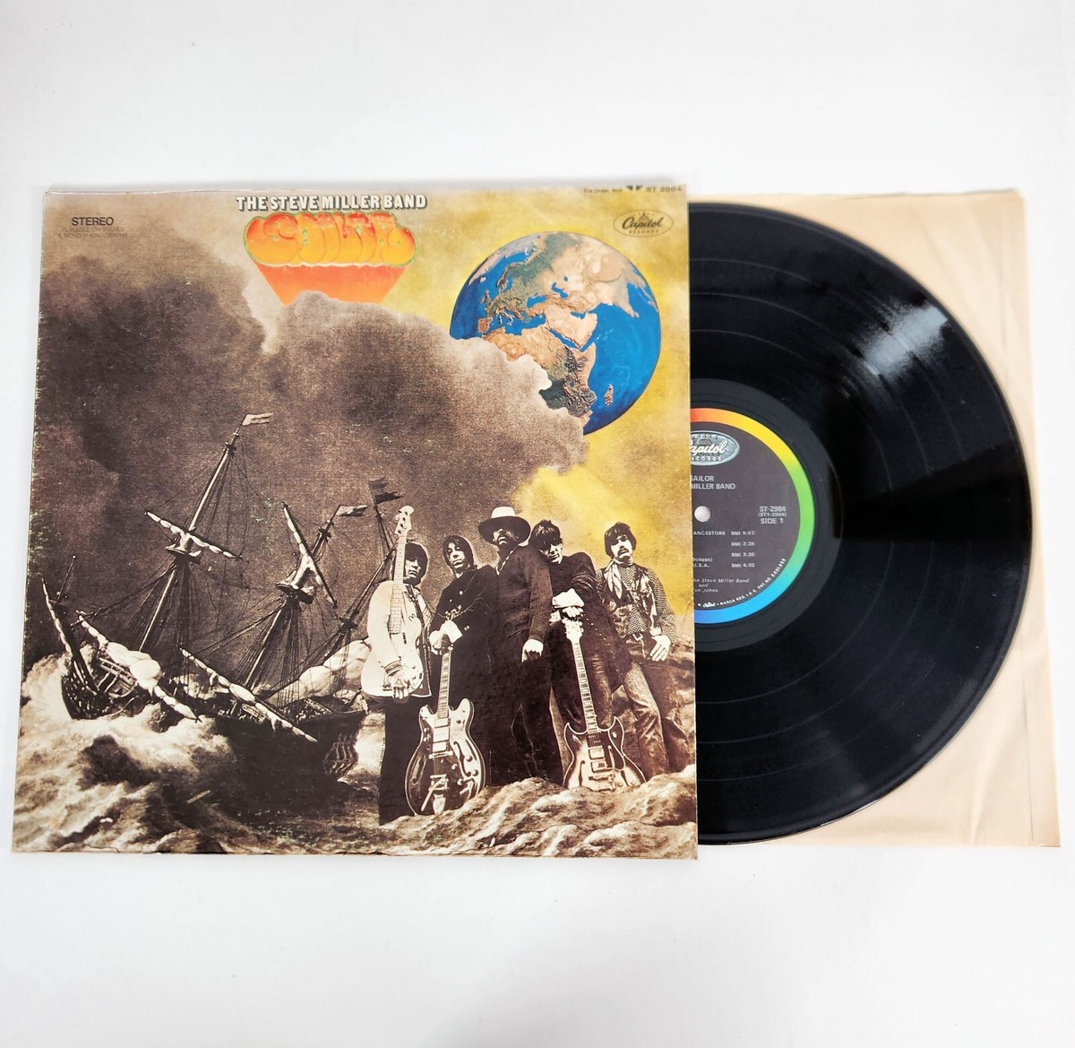 Steve Miller Band Sailor LP ST 2984 Capitol Black Rainbow