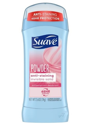 Suave Invisible Solid Antiperspirant Deodorant, Powder, Unisex - Picture 5 of 5