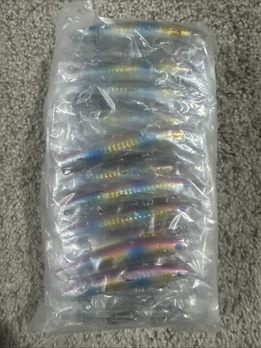 Esche da Pesca Minnow Baits Crankbaits Jerkbait Lotto Ganci Esche Bass Tackle - Foto 3 di 13