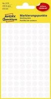 Avery Zweckform® 3175 3175 Markierungspunkte - Ø 8 Mm, 4 Blatt/416 Etiketten, We