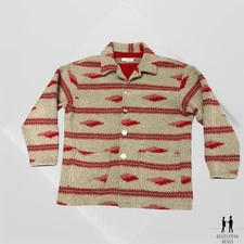 Citron Santa Monica Jacket S M Navajo Button Front Heavyweight Muted Floral