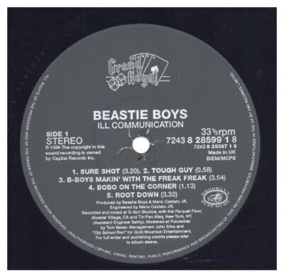 Beastie Boys - Ill Communication (Numbered LTD) '94 2xLP UK