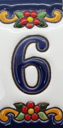 Keramik Hausnummer Zahlen Ziffern Buchstaben Symbole Kacheln Fliesen 3,5 x 7,4cm - Bild 19 von 68