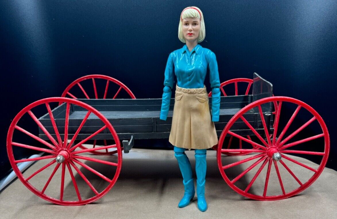 Vintage Marx Johnny West Buckboard & Jane West Doll Cowgirl = | eBay