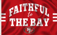 49'rs FAITHFUL TO THE BAY  3x5' FLAG 2 BRASS GROMMETS IN/OUTDOOR-150D POLY NEW!