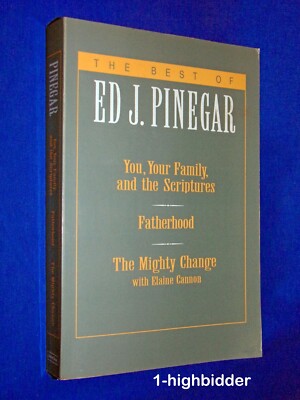 SIGNED Best of Ed Pinegar Family Scriptures Fatherhood Mighty Change Mormon LDS